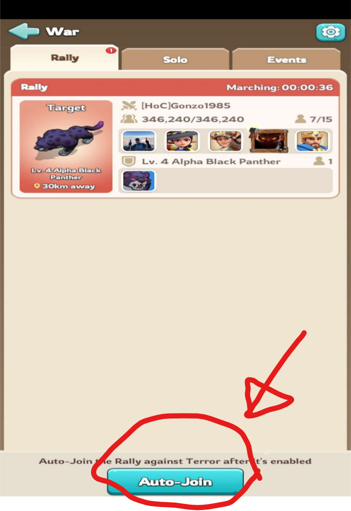 Autojoin button